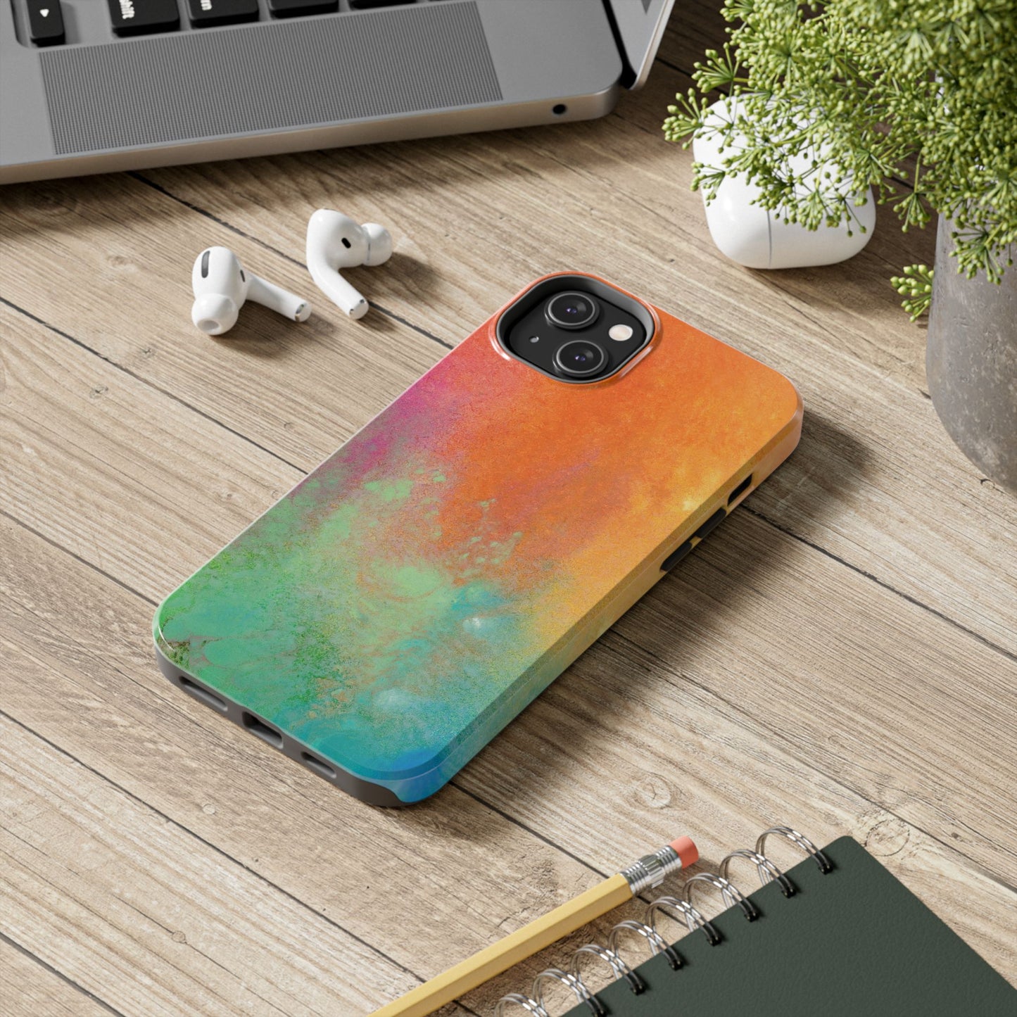Painted Phone Case Inspired by Mixed Feelings