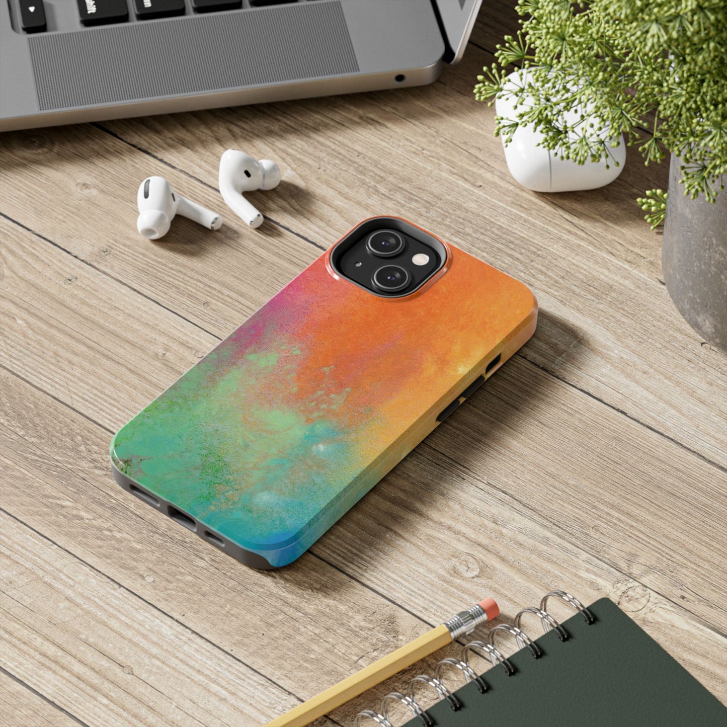 Painted Phone Case Inspired by Mixed Feelings