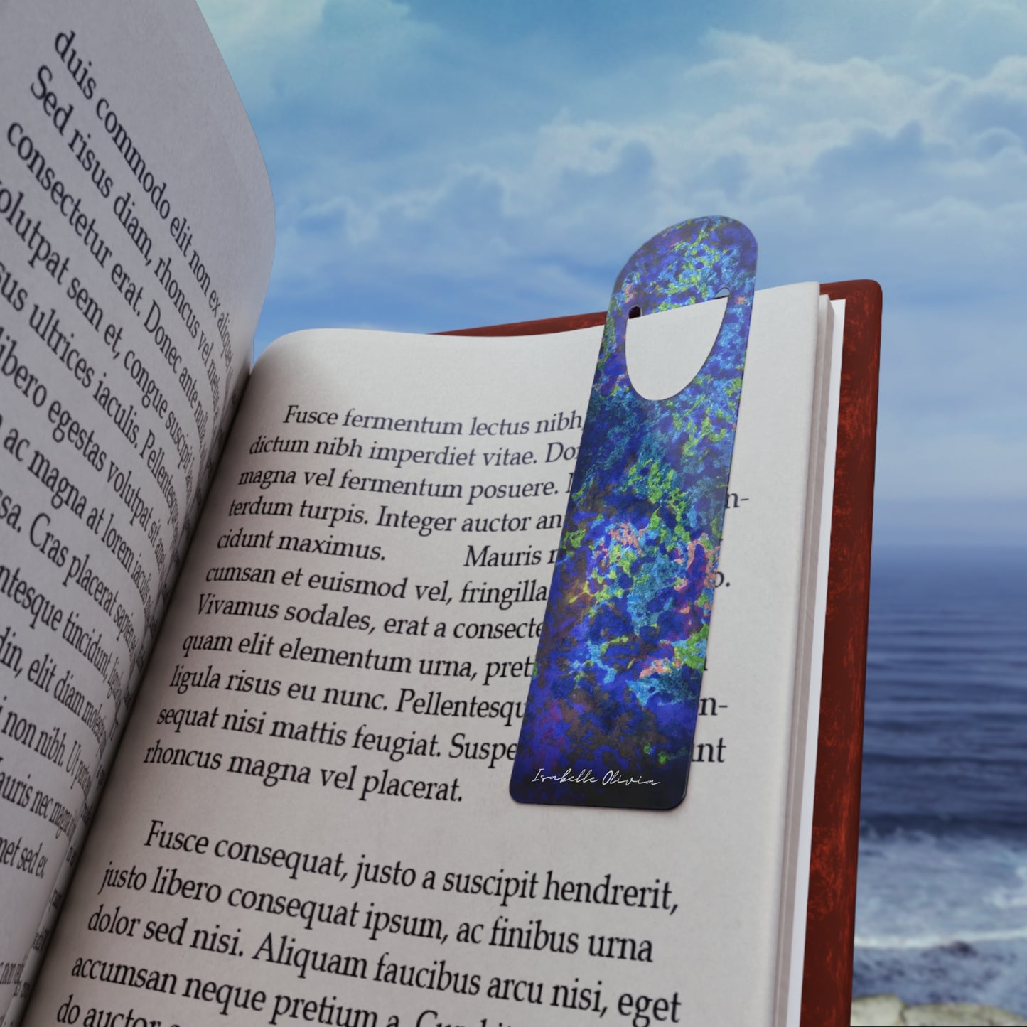 Painted Bookmark inspired by Deja Blue