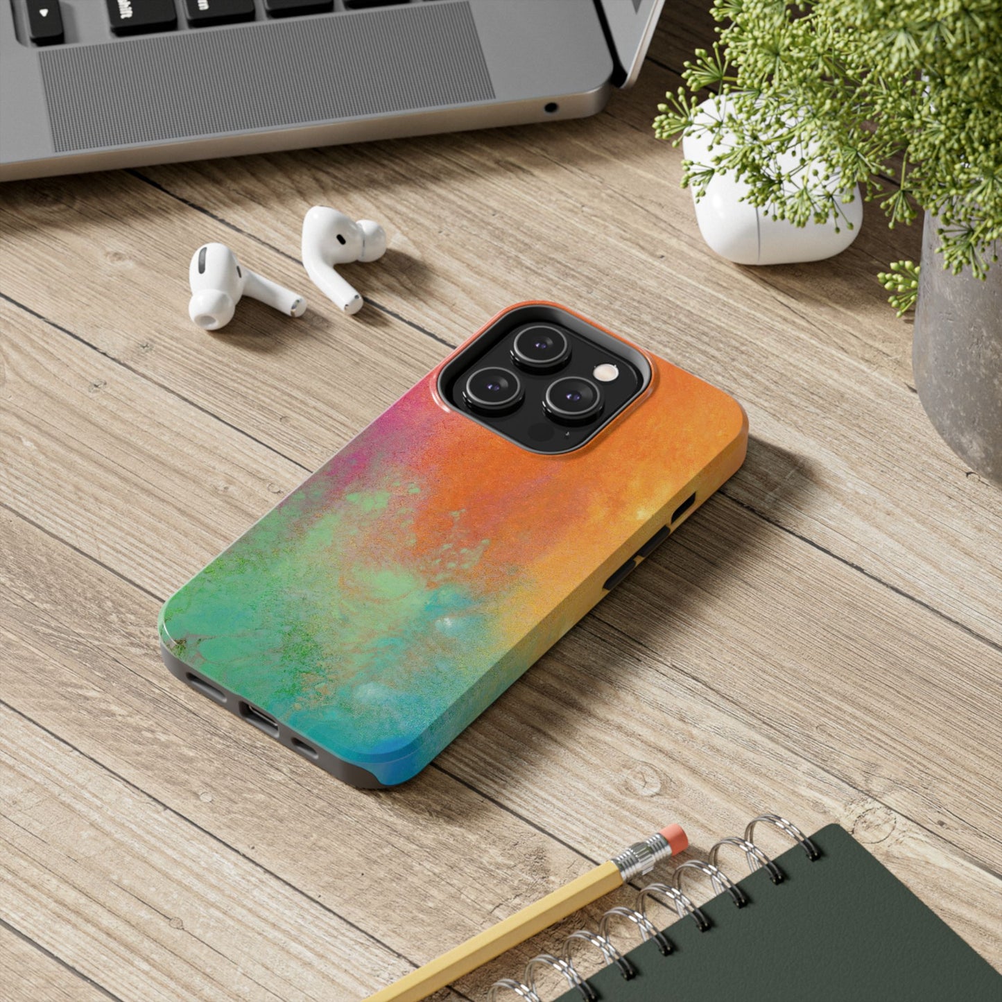 Painted Phone Case Inspired by Mixed Feelings