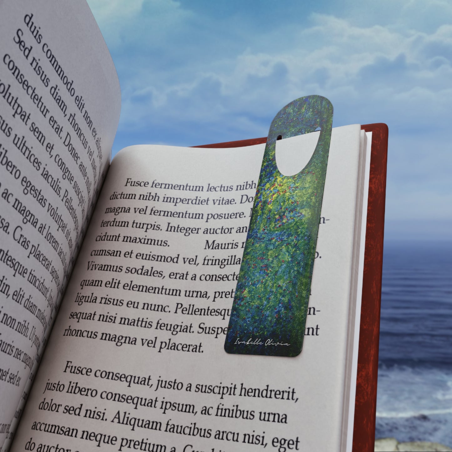 Painted Bookmark inspired by It Feels Bright