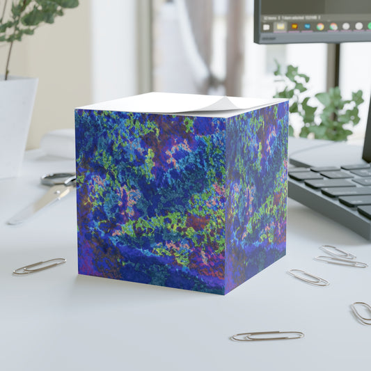 Creative Note Cube Inspired by Deja Blue